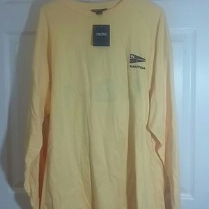 Nautica sz 2xl long sleeve yellow shirt
